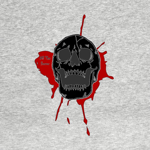 ATH Black Skull with logo by All The Horror